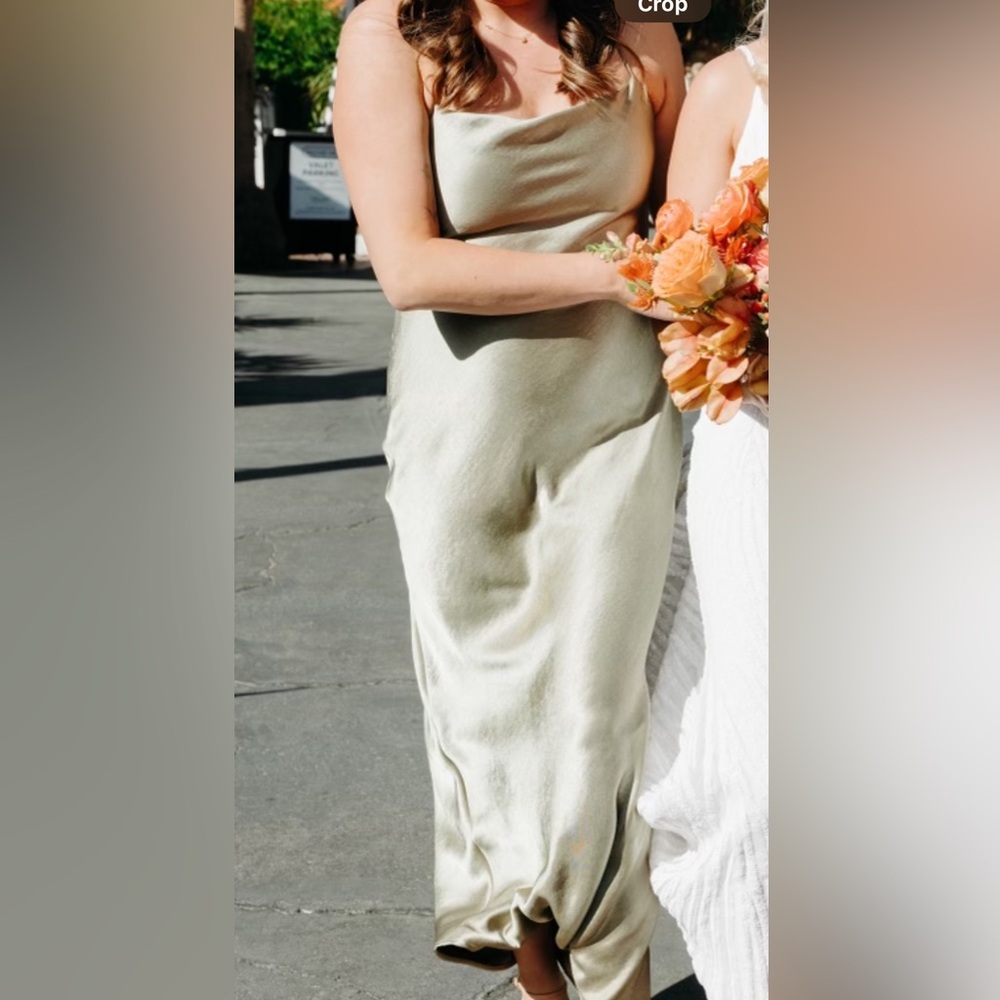 Bec+Bridge Sage Green Slip Dress